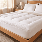 Quilted Mattress Topper Thick Breathable Cushioning & Fluffy Soft