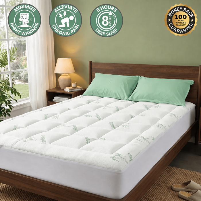 Sleeplo Bamboo Comfort Topper - 3 Inches Thick