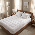 Extra Thick Quilted Mattress Topper – Breathable Fitted Mattress Pad